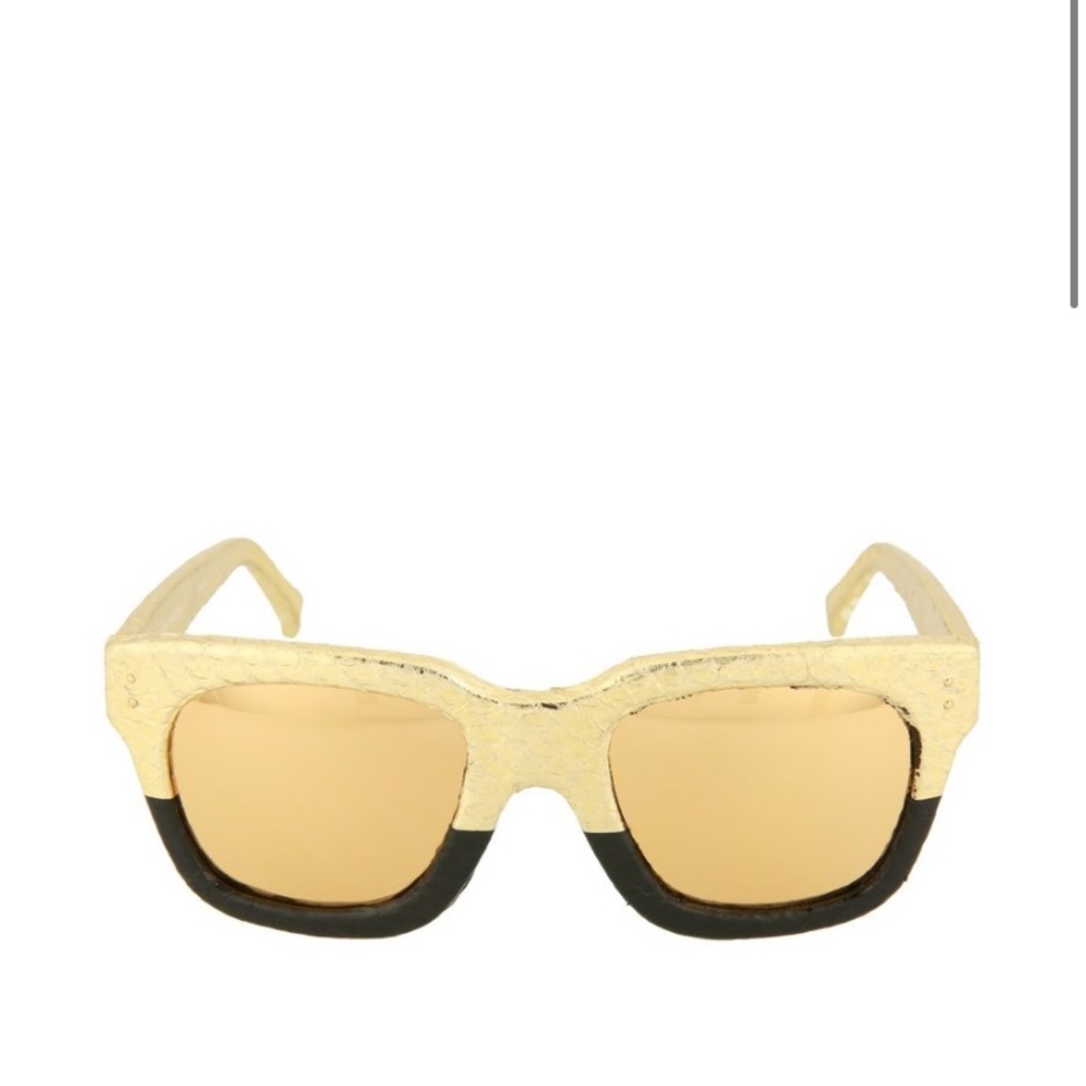 Linda Farrow Rectangle Framed Sunglasses